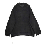 Sacai Knit Pullover 定価71500円 24-03330M サイズ3 コットン クルーネック セーター ニット 24SS ブラック メンズ サカイ【中古】6-0314T♪