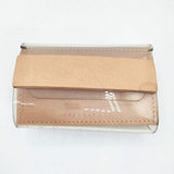 macromauro PVC レザー ウォレット PVL Wallet 三つ折り財布 ベージュ クリア ユニセックス マクロマウロ【中古】6-0530G∞