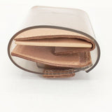 macromauro PVC レザー ウォレット PVL Wallet 三つ折り財布 ベージュ クリア ユニセックス マクロマウロ【中古】6-0530G∞