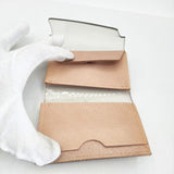 macromauro PVC レザー ウォレット PVL Wallet 三つ折り財布 ベージュ クリア ユニセックス マクロマウロ【中古】6-0530G∞