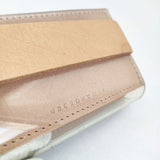 macromauro PVC レザー ウォレット PVL Wallet 三つ折り財布 ベージュ クリア ユニセックス マクロマウロ【中古】6-0530G∞