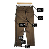 NEAT コットンポリエステル タックパンツ サイズ44 スラックス パンツ カーキ メンズ ニート【中古】6-0414G♪