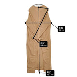 baserange コットンヘンプ Shaw Long Sleeve Kaftan リブラップ ワンピース ベージュ系 レディース ベースレンジ【中古】6-0625M∞