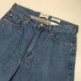 YAECA DENIM PANTS WIDE STRAIGHT USED 34インチ 定価26400円 13-13U デニムパンツ ブルー メンズ ヤエカ【中古】6-0702M∞