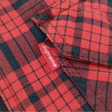 Supreme 中綿ジャケット 裏地キルティング サイズXL チェック フード着脱 2way ブルゾン レッド ネイビー メンズ シュプリーム【中古】6-0925T♪