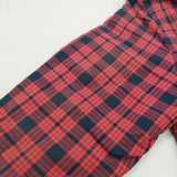 Supreme 中綿ジャケット 裏地キルティング サイズXL チェック フード着脱 2way ブルゾン レッド ネイビー メンズ シュプリーム【中古】6-0925T♪