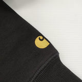 Carhartt WIP HOODED CHASE SWEATSHIRT フーデッドチェイススウェットシャツ サイズM 裏起毛 パーカー ブラック メンズ カーハート【中古】6-0925T♪