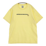 STUSSY OLD STUSSY USA製 銀タグ SSリンク サイズL 半袖Ｔシャツ カットソー イエロー メンズ ステューシー【中古】6-0314S♪