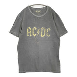 AC/DC エーシー・ディーシー バンドTシャツ バンT サイズM 半袖Ｔシャツ カットソー グレー メンズ【中古】6-0512S♪