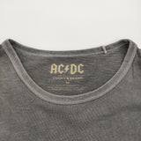AC/DC エーシー・ディーシー バンドTシャツ バンT サイズM 半袖Ｔシャツ カットソー グレー メンズ【中古】6-0512S♪