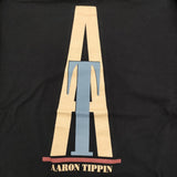 Hanes USA製 Aaron Tippin アーロン ティピン アーティストTシャツ XL 半袖Ｔシャツ カットソー ブラック メンズ ヘインズ【中古】6-0512S♪