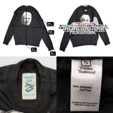 Vivienne Westwood worlds end Face print switching sweatshirt 切替 アシンメトリー スウェット ブラック メンズ ヴィヴィアンウエストウッド【中古】6-0925T♪