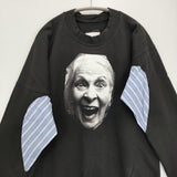 Vivienne Westwood worlds end Face print switching sweatshirt 切替 アシンメトリー スウェット ブラック メンズ ヴィヴィアンウエストウッド【中古】6-0925T♪
