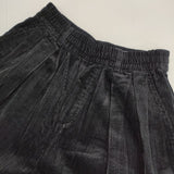 nicholson and nicholson HAKAMA-CORD コーデュロイ イージーパンツ ワイドパンツ 定価25300円 パンツ ブラック レディース ニコルソンアンドニコルソン【中古】6-0920T∞