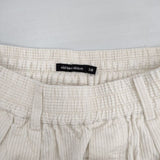 nicholson and nicholson HAKAMA-CORD コーデュロイ イージーパンツ ワイドパンツ 定価25300円 パンツ ホワイト レディース ニコルソンアンドニコルソン【中古】6-0920T∞