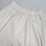 nicholson and nicholson HAKAMA-CORD コーデュロイ イージーパンツ ワイドパンツ 定価25300円 パンツ ホワイト レディース ニコルソンアンドニコルソン【中古】6-0920T∞