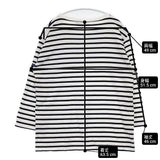 SAINT JAMES クルーネック フランス製 ボーダー 長袖Ｔシャツ カットソー ロンＴ ホワイト ネイビー レディース セントジェームス【中古】6-0511M△