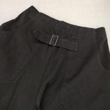 STUDIO NICHOLSON LYDDEN PEACHED COTTON TWILL 定価59400円 サイズ1 パンツ 24AW ブラック レディース スタジオ ニコルソン【中古】6-0520G∞