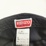 KENZO KENZO Tag cap ウール タグキャップ 定価25300円 帽子 FF68AC801F43 キャップ ネイビー メンズ ケンゾー【中古】6-0317T♪