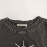 UNDERCOVER PREMENS cotton longsleeve Tee 定価24200円 ダメージ加工 UP2D4802 長袖Ｔシャツ カットソー ロンＴ 24-25AW ブラック メンズ アンダーカバー【中古】6-0317M♪