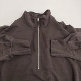 Product Twelve プロダクトトゥエルブ Super 140’s Melino Wool Half Zip サイズ3 定価42900円 26SS-PC03 スウェット 26SS ブラウン メンズ【中古】6-0317M♪