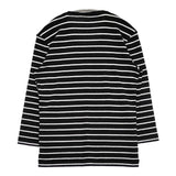 theory コットン 長袖Ｔシャツ カットソー ロンＴ ブラック ホワイト メンズ セオリー【中古】6-0702M∞