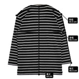 theory コットン 長袖Ｔシャツ カットソー ロンＴ ブラック ホワイト メンズ セオリー【中古】6-0702M∞