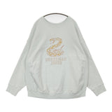 BOWWOW SNAKEMAN JONES SWEATSHIRT サイズXXL 定価28600円 フロッキー 加工 スウェット ライトブルー メンズ バウワウ【中古】6-0407M♪