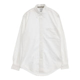 Brooks Brothers ボタンダウン シアサッカー コットン サイズS 長袖シャツ ホワイト メンズ ブルックスブラザーズ【中古】6-0816M∞
