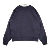 BLUE BLUE RUSSELL ATHLETIC カレッジロゴ 前V 裏起毛 トレーナー スウェット ネイビー メンズ ブルーブルー【中古】6-0702T∞