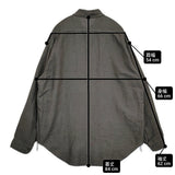 YLEVE 新品 VISCOSE LINEN SHIRT サイズ4 定価33000円 170-5150020 長袖シャツ 25SS チャコールグレー メンズ イレーヴ【中古】6-0328M♪