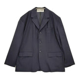 INSCRIRE Wool Back Open Jacket サイズ3 定価107800円 I25SS-JK47AB テーラードジャケット 25SS ネイビー メンズ アンスクリア【中古】6-0328M♪