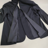INSCRIRE Wool Back Open Jacket サイズ3 定価107800円 I25SS-JK47AB テーラードジャケット 25SS ネイビー メンズ アンスクリア【中古】6-0328M♪