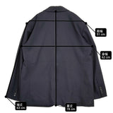 INSCRIRE Wool Back Open Jacket サイズ3 定価107800円 I25SS-JK47AB テーラードジャケット 25SS ネイビー メンズ アンスクリア【中古】6-0328M♪