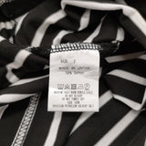 marka BORDER TEE COMPACT天竺 サイズ2 定価13200円 M21B-06CS01B 半袖Ｔシャツ カットソー ブラック ホワイト メンズ マーカ【中古】6-0512S♪