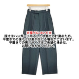 markaware DOUBLE PLEATED TROUSERS ORGANIC WOOL SURVIVALCLOTH サイズ1 定価42900円 パンツ グリーン メンズ マーカウェア【中古】6-0925T♪