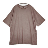 BATONER リネン100％ BN-24SM-082 サイズ2 クルーネック 半袖Ｔシャツ カットソー ブラウン メンズ バトナー【中古】6-0512S♪