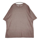 BATONER リネン100％ BN-24SM-082 サイズ2 クルーネック 半袖Ｔシャツ カットソー ブラウン メンズ バトナー【中古】6-0512S♪