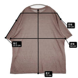 BATONER リネン100％ BN-24SM-082 サイズ2 クルーネック 半袖Ｔシャツ カットソー ブラウン メンズ バトナー【中古】6-0512S♪