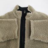 stein WOOL BOA ZIP LONG JACKET ST.418 定価101200円 サイズS ボアブルゾン ジャケット ベージュ メンズ シュタイン【中古】6-0328T♪