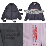 ADULT ORIENTED ROBES リバーシブルジャケット スウィングトップ サイズ3 ブルゾン ネイビー ラベンダー メンズ アダルトオリエンテッドローブス【中古】6-0925M♪