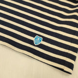 ORCIVAL ワイド フレンチバスクシャツ サイズ4 ボーダー 長袖Ｔシャツ カットソー ロンＴ ネイビー オフホワイト メンズ オーシバル/オーチバル【中古】6-0610M∞