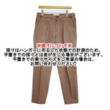 CellarDoor 1タック スラックスパンツ サイドアジャスター サイズ46 パンツ ブラウン メンズ セラードアー【中古】6-0512G♪