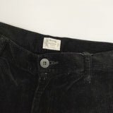 REVIVAL 90% PRODUCTS Varde77 TAPERED CORDUROY PANTS コーデュロイ パンツ ブラック メンズ リバイバル90%プロダクツ バルデセブンティセブン【中古】6-1008T∞