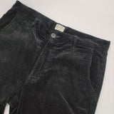REVIVAL 90% PRODUCTS Varde77 TAPERED CORDUROY PANTS コーデュロイ パンツ ブラック メンズ リバイバル90%プロダクツ バルデセブンティセブン【中古】6-1008T∞