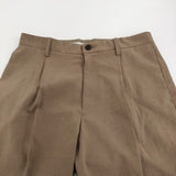 EEL 少年パンツ 定価21450円 E-21207 サイズS スラックス クロップドパンツ ライトブラウン メンズ イール【中古】6-0401M♪