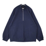 STILL BY HAND ウール混ハーフジッププルオーバー 定価22000円 CS05233 サイズ46 リブ セーター ニット ネイビー メンズ スティルバイハンド【中古】6-1008T∞