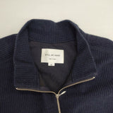 STILL BY HAND ウール混ハーフジッププルオーバー 定価22000円 CS05233 サイズ46 リブ セーター ニット ネイビー メンズ スティルバイハンド【中古】6-1008T∞