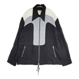 NAMACHEKO naza tracksuit top トラックジャケット ブルゾン 23SS ブルー ブラック メンズ ナマチェコ【中古】6-0610M∞