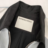 NAMACHEKO naza tracksuit top トラックジャケット ブルゾン 23SS ブルー ブラック メンズ ナマチェコ【中古】6-0610M∞